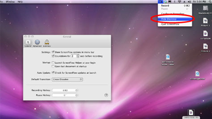 Hiding Your Desktop
