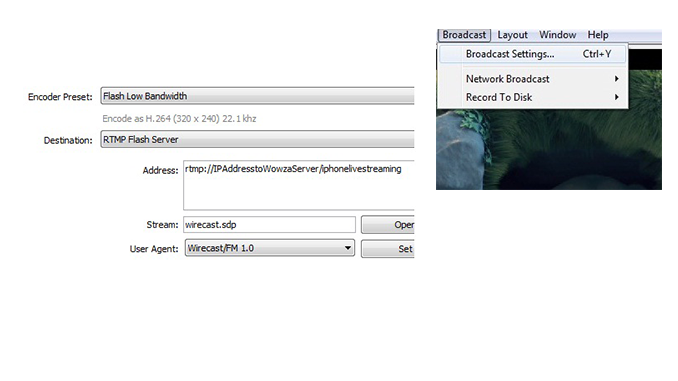 Live Streaming to the iPhone with Wirecast
